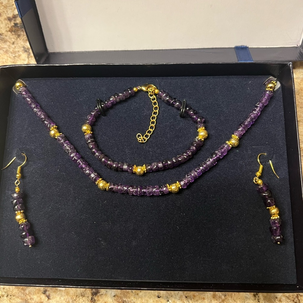 Authentic Amethyst Gallery Set